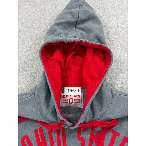 Ohio‎ State Buckeyes Stitched Campus Hoodie Sweatshirt (Men's Large) Gray - Picture 4 of 12